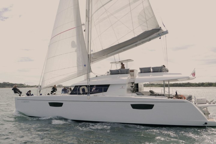 a small boat in a body of water