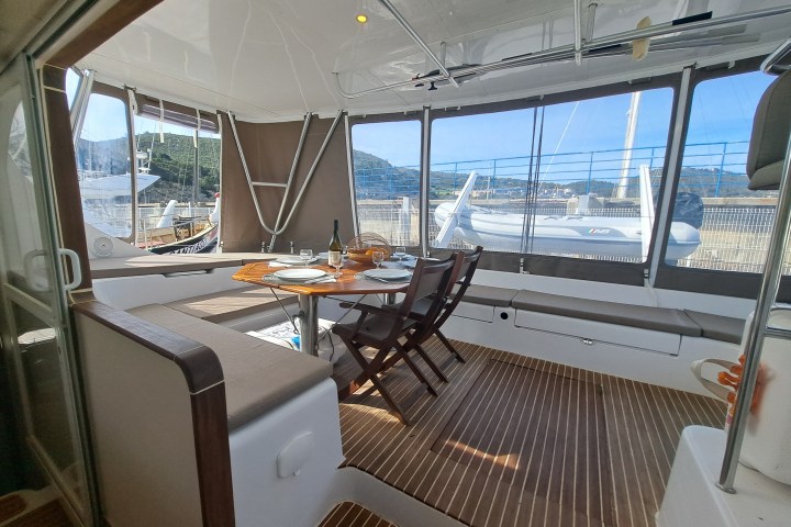 a chair sitting in front of a window