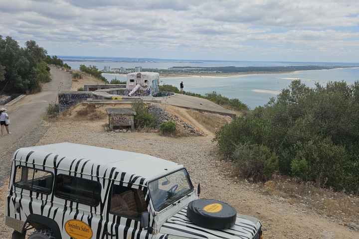 a truck that is sitting on top of a sandy beach